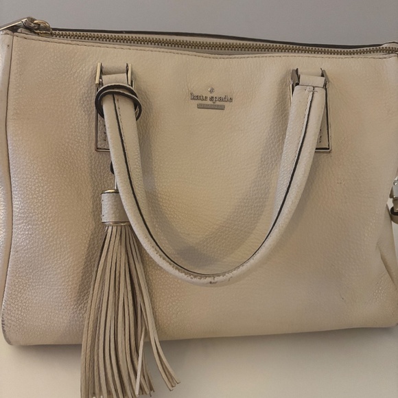 White Leather Kate Spade Bag - Picture 2 of 8
